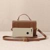 New Brown Flap Crossbody Bags Versatile PU Leather Women's Shoulder Bags Fashion Female Handheld Small Square Handbags