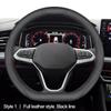 Чехол на руль автомобиля для Volkswagen VW Qashqai X-Trail Rogue Golf Tiguan Jetta Passat Beetle, защитное пальто для рук