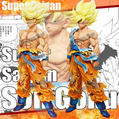 11,02 дюйма/28 см Аниме Фигурка Dragon Ball Фигурки Goku Супер Сайян ПВХ Фигурки Действия Коллекционная Модель Игрушки Подарки