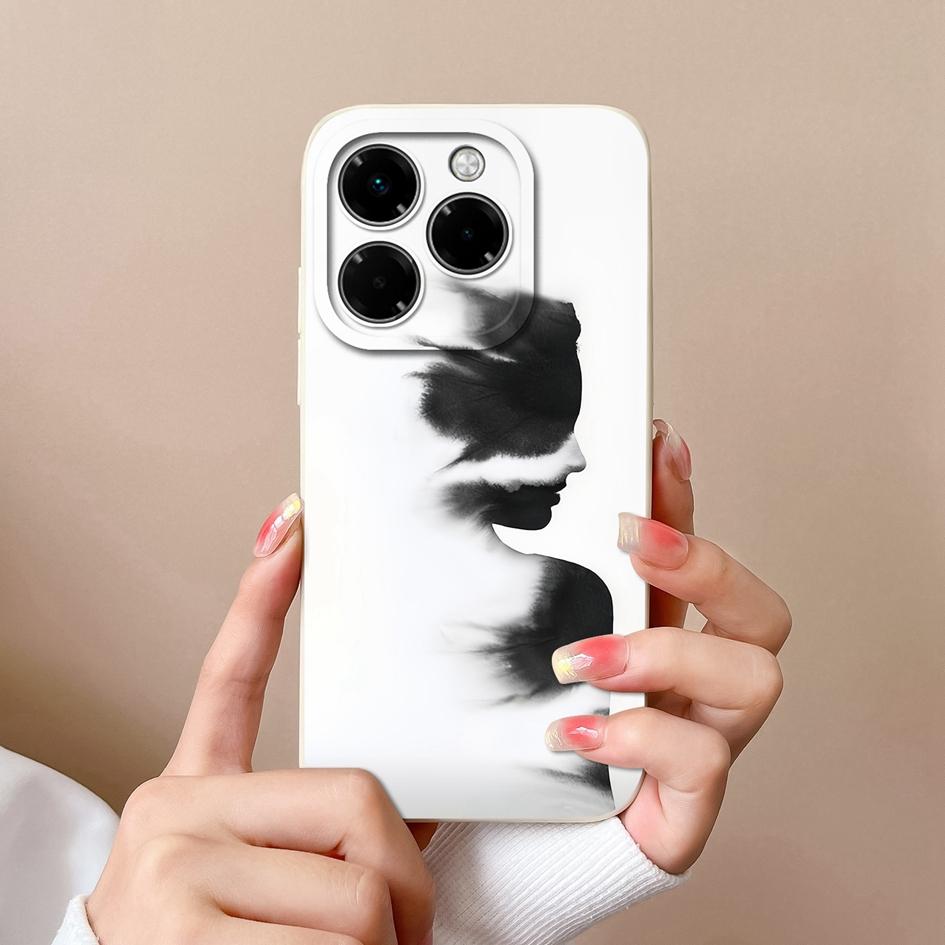 Корпус для Infinix Hot 50 Pro Plus 50i Note 40X Smart 9 Zero 40 4G 5G Мягкий чехол с небольшим цветочным узором Силиконовый прочный противоскользящий чехол для Infinix Новый чехол