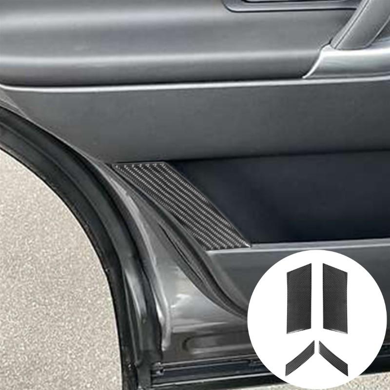 Car Air Conditioning Vent Armrest Cup Holder Stop Panel For Land Rover Discovery Sport 2015- Carbon Fiber Sticker