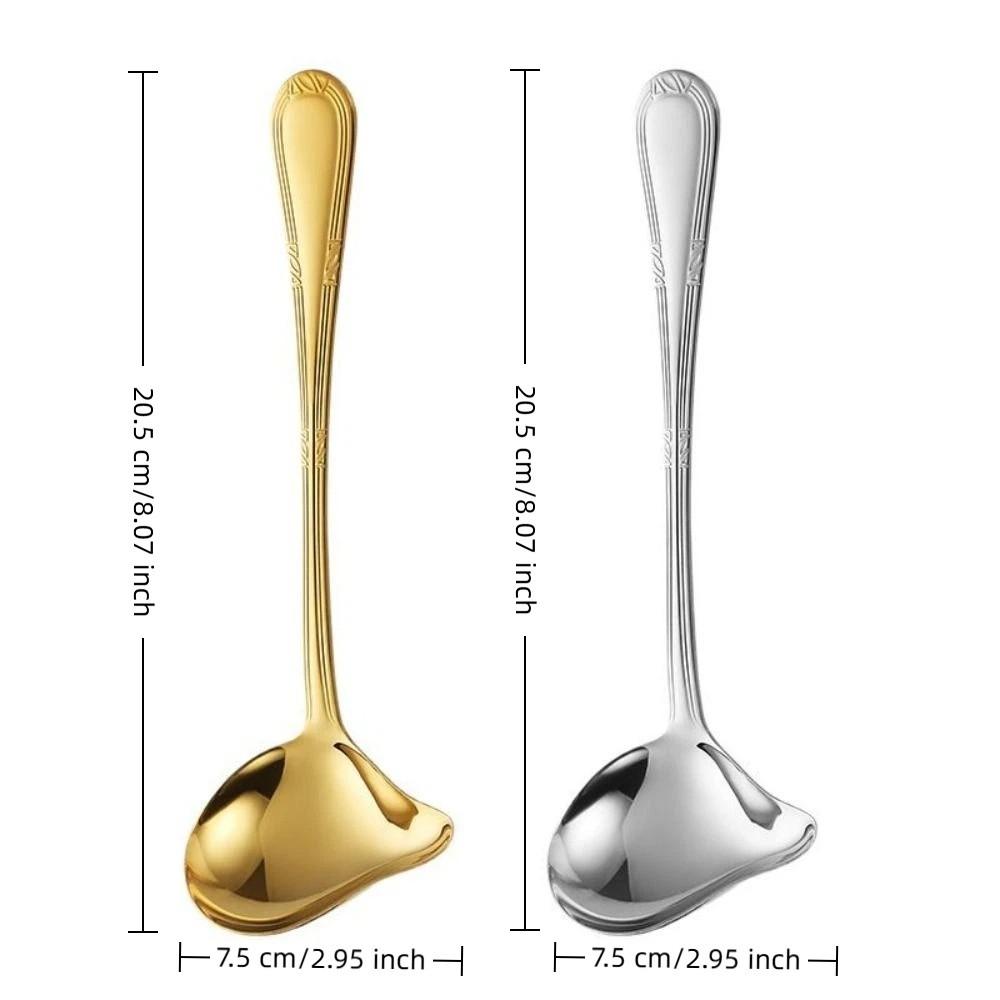 Long Handle Sauce Spoon Duckbill Shape Serving Spoon Duck Mouth Spoon for 2pcs Hot Pot Cooking
