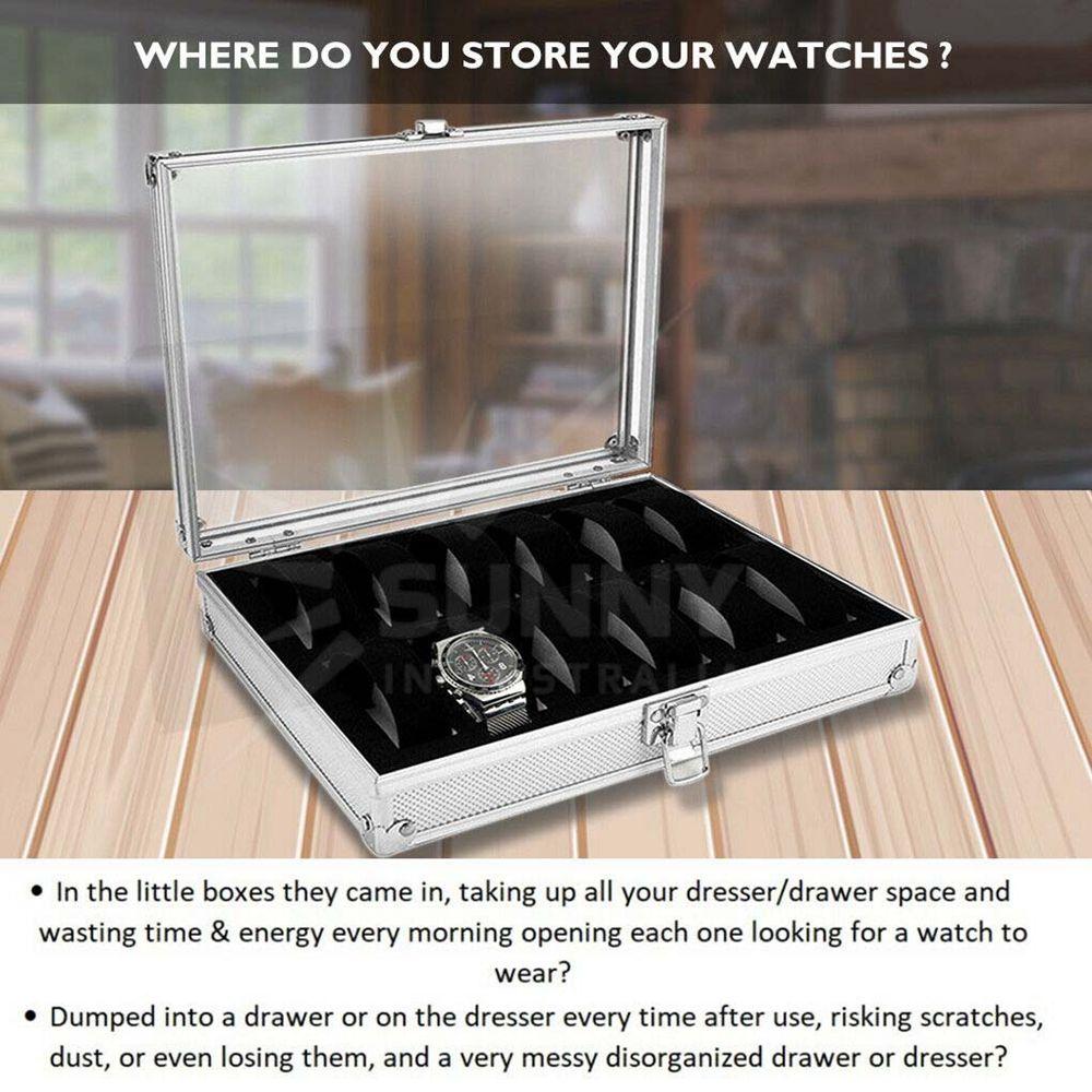 Коробка для хранения ювелирных изделий, коробка для хранения, алюминиевый сплав цинка, корпус для наручных часов, дисплей для браслета, шкатулка для часов, держатель для часов