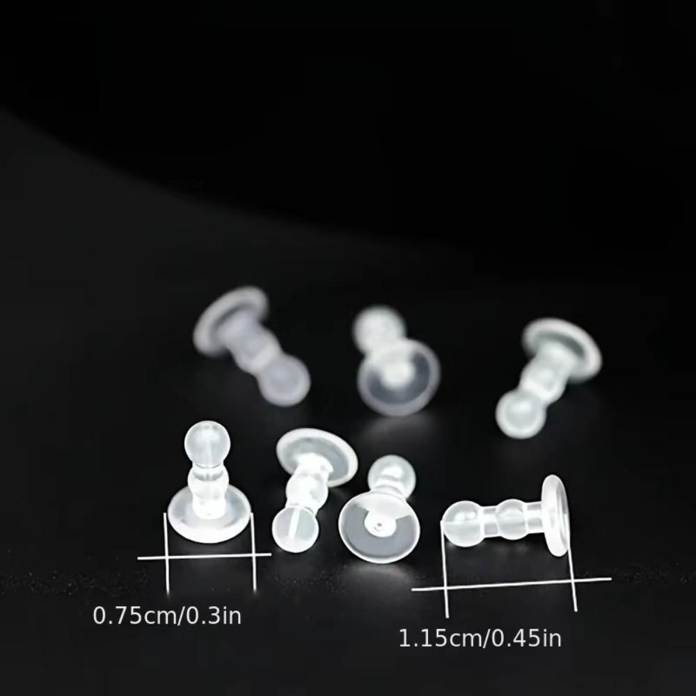 50PCS Silicone Full Coverage Earplug Soft Safety Earring Back New Ear Pad Jewelry Production