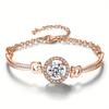 Exquisite Synthetic Zirconia Pendant Bracelet Delicate and Elegant Gift for Women
