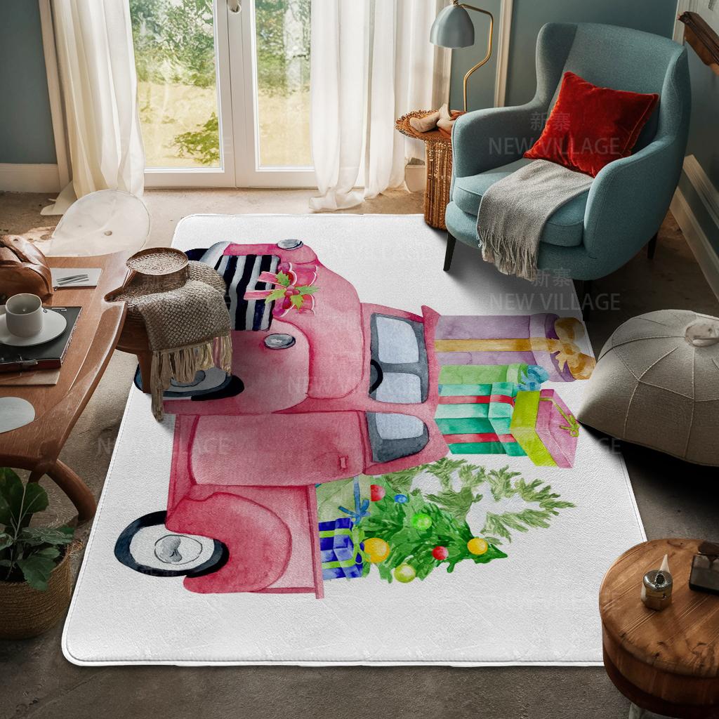 Ковер у входа в дом Домашний коврик у двери Гостиная Ванная Комната Ноги ванная комната Нескользящие коврики с водопоглощением для ванной Счастливого Рождества зима