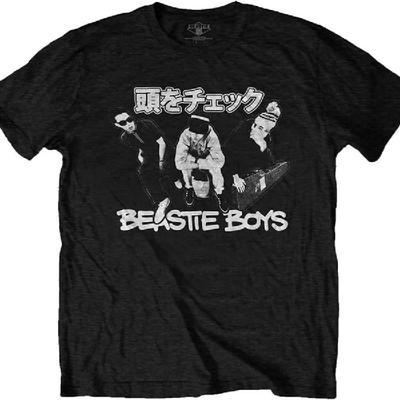 Мужская футболка Beastie Boys Check Your Head в японском стиле слим-фит черная