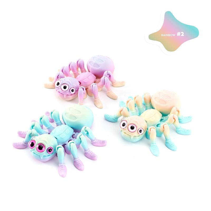 Гибкая 3D-печатная шарнирная скульптура паука, подвижная фигурка паука, креативный настольный декор, украшение