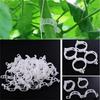  100pcs Plastic Garden Plant Flowers Tied Bundle Branch Clamp Clip Class Tools Fixing Accessories