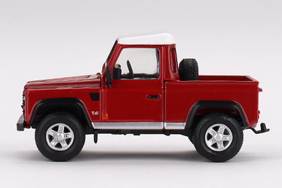 TrueScale Miniatures MINI GT 164 Land Rover Defender 90 Пикап Красный Масаи Праворульный Готовое изделие
