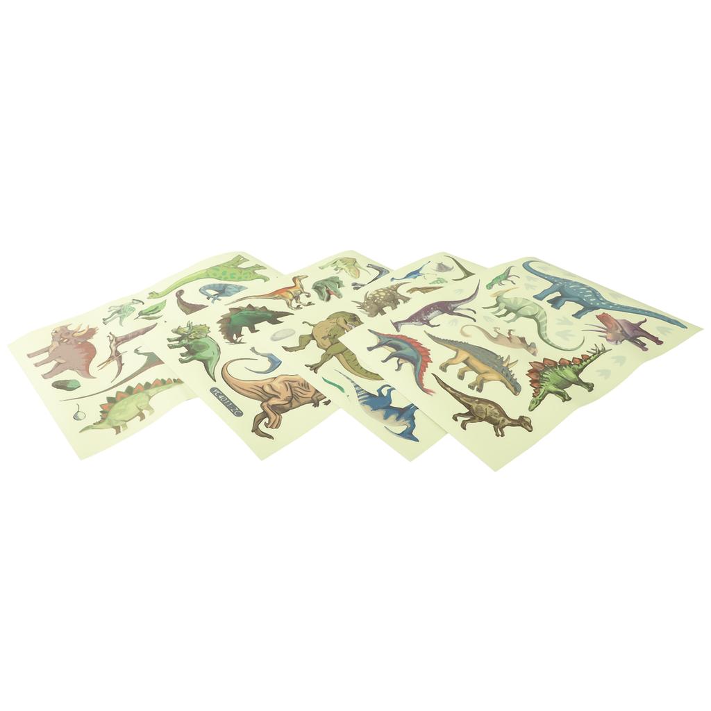 Wall Decals Wall Stickers Waterproof Self-adhesive 4 Sheets Glow In The Dark Luminous Stickers Long-Lasting Glow