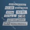 Применимо к C2 C4 C4L C5 C6 C3-XR C-elysee C-QUATRE C5 AIRCROSS Оригинальный логотип автомобиля цифровой знак на багажник задний знак