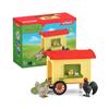 Coffret Poulailler Mobile SCHLEICH - Farm World - Avec 1 Coq, 1 Poulet, 1 Poussin Et Des Œufs