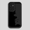 Мультяшный Черный Кот Мягкий Чехол для Samsung Galaxy A36 A32 A33 A14 A24 A13 A34 A23 A12 A26 A22 A16 A56