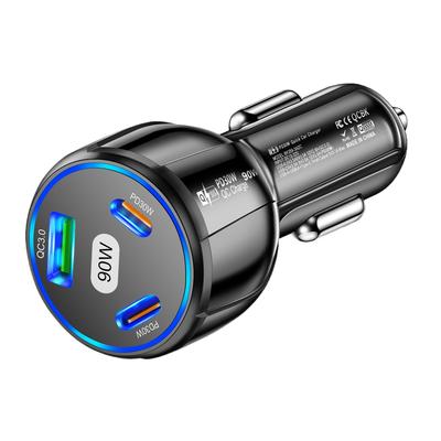 Автомобильное зарядное устройство USB 90 Вт PD Type C для быстрой зарядки телефона, адаптер питания в автомобиле для iPhone 16 15 14 Xiaomi Samsung, быстрое автомобильное зарядное устройство