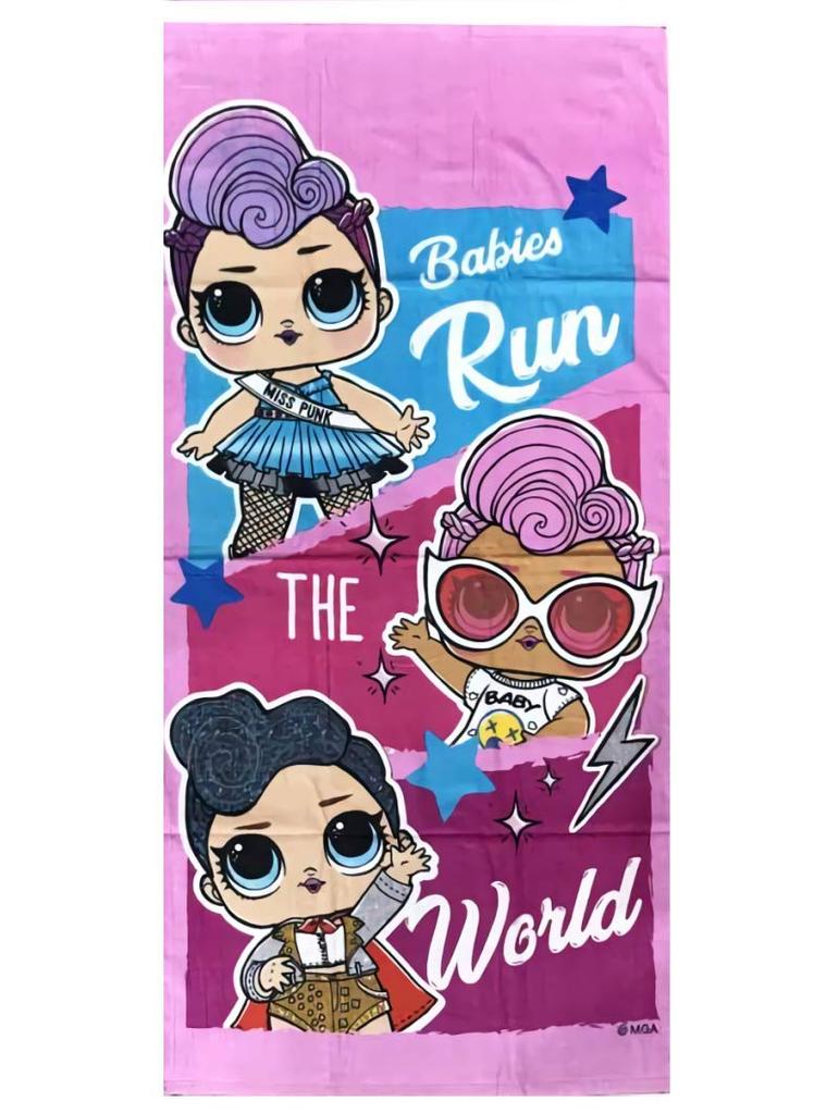 Хлопковое банное полотенце Lol Surprise