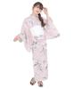 Yukata Set Junior Retro Change Weave 3 Piece Set Heiko Girls [KYOETSU] (Yukata, Obi, Geta) (11. Karenka's Daydream, 140cm)