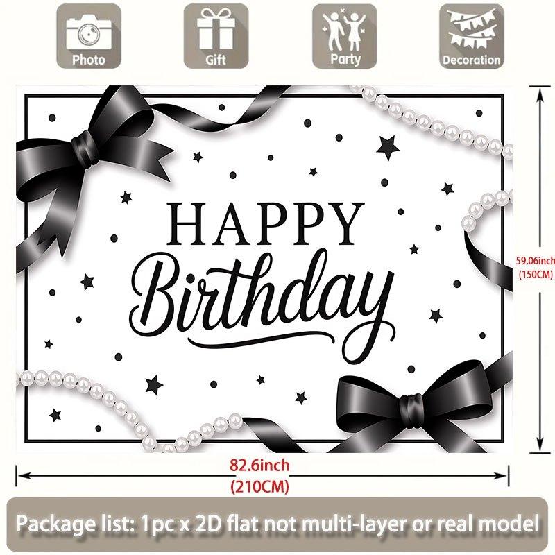 Party Backdrop Black White Flat Stylish Various Occasions Such Weddings Parties Photo Booth Decor Wedding Decor