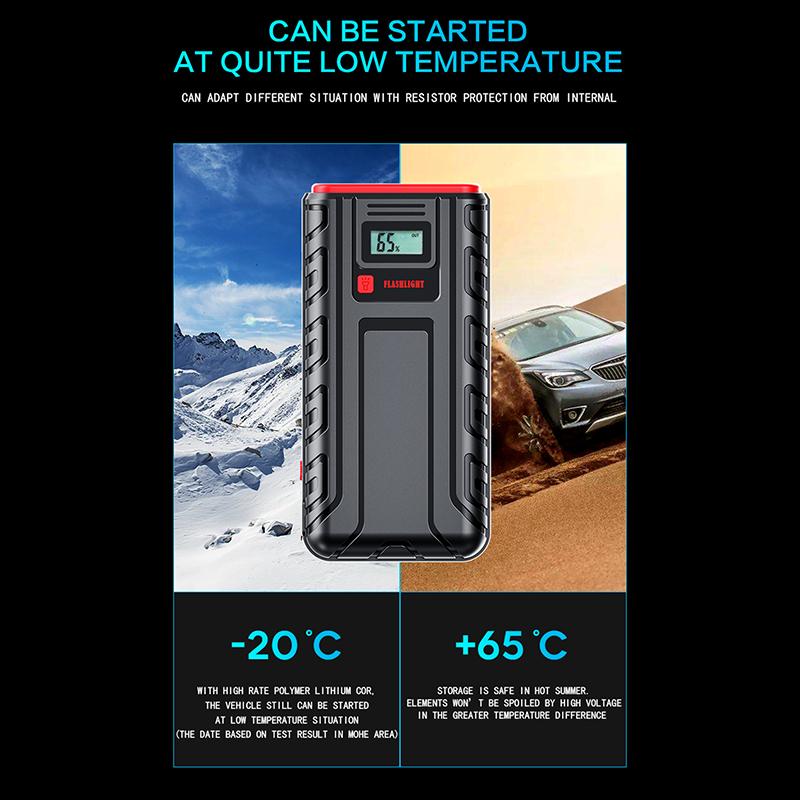ZapZone 30000mAh 4000A автомобильный пусковой аккумулятор портативный с интеллектуальным зажимом аккумуляторная станция светодиодный прожектор аварийное пусковое устройство