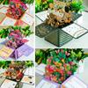 Thank You Cards Paper Flowers Girlfriend Thanksgiving Greeting Cards Fun 3D Pops-up Bouquet