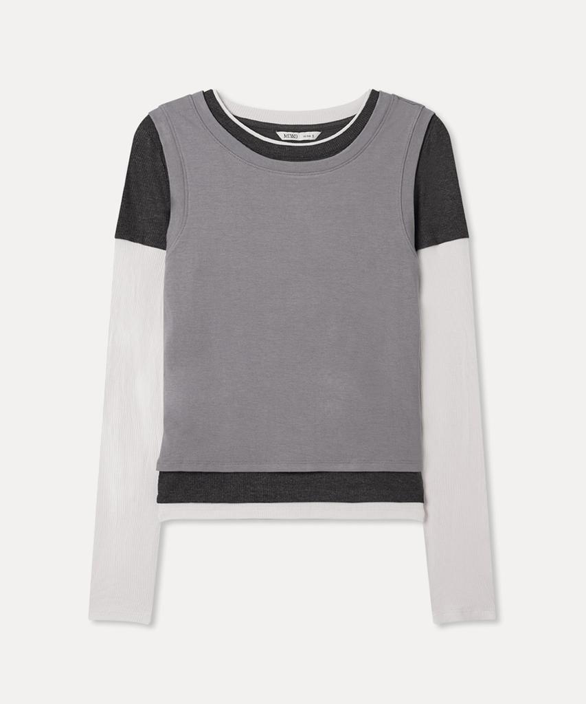 MIXXO Многослойная футболка с длинным рукавом_Miwlwg429A