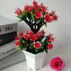 Lily Flower Artificial Potted Plant Simulated Green Plant Ornament Decoration