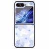 For Samsung Z Flip 5 Cover Hard PC Fold Case For Funda Samsung Galaxy Z Flip5 Foldable Flowers Black Coque Phone Shield Bumper