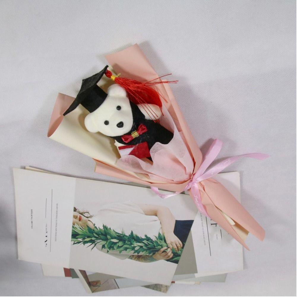 Graduation Gift Bear Bouquet Plush Toy Cartoon Lovely Bear New Animal Bouquet  Birthday Party