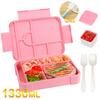 Kids Lunch Box Portable Divided Microwave Oven Bento Box Leakproof Food Container For Back To School Kitchen