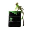Glowing Vomiting Skeleton Props With Black Light And Black Bucket For HorrorMovie Set Haunting House Themed Event Decors