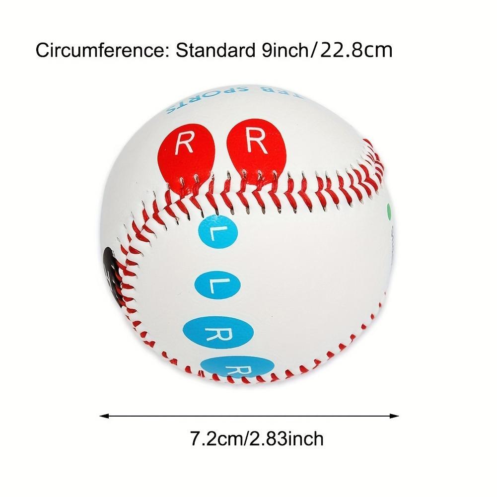 9 Inch Competition Training Baseball with Finger Placement Markers Outdoor Practice Baseball for Adults Baseball Fans