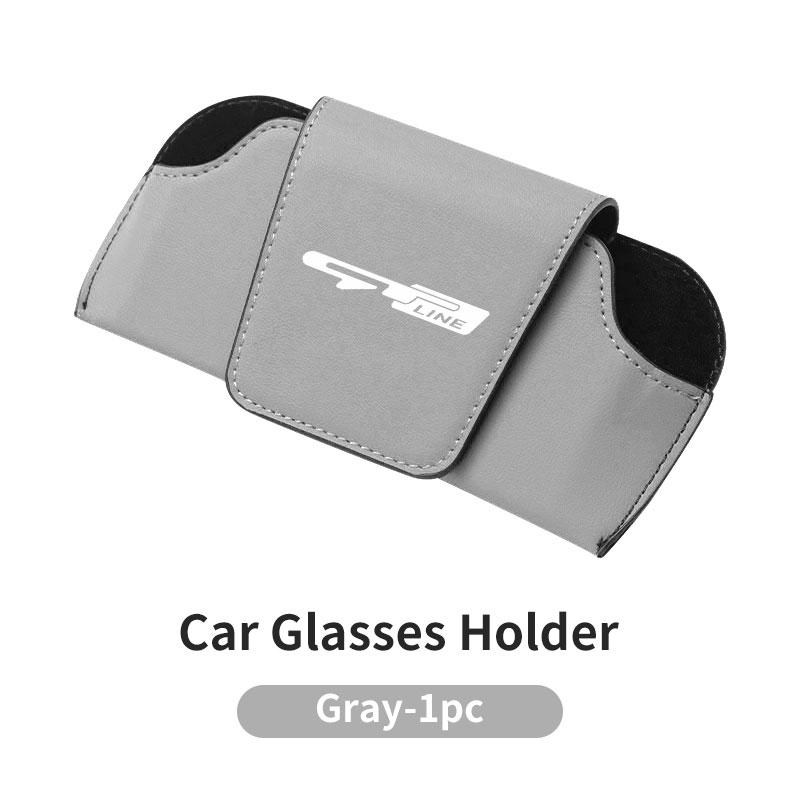 For KIA Car Visor Sunglasses Car Glasses Case Glasses Holder Clip Box Key Case Accessories gt gtline Xline ceed Forte RIO QJ2