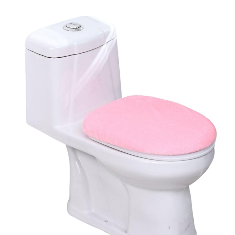 Warm Toilet Seat Cover Thickened WC Cover Easy Install Toilet Lid Cover  Bathroom Decorative
