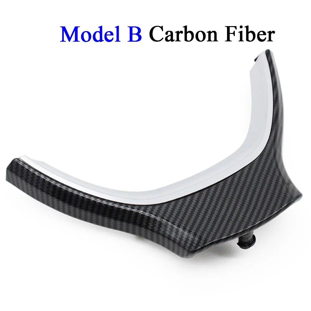 Black Carbon Steering Wheel Cover Trim Replacement For BMW 5 GT 6 7 Series F10 F11 F07 F06 F12 F01 F02 2009 2010 2011 2012 2013