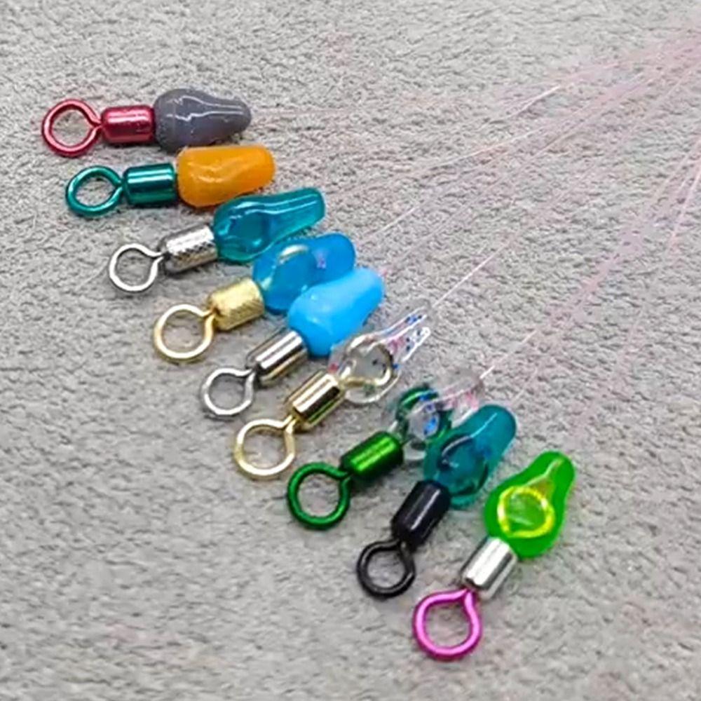 600pcs 100 Groups Fishing Supply Rubber Bean Float Space Beans Lakes Rivers Sea