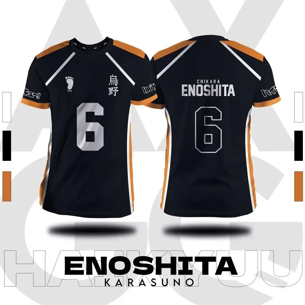Haikyuu Fukurodani Hinata мультфильм аниме косплей мужчины джерси короткий рукав детская футболка одежда унисекс топы новая мода женская футболка