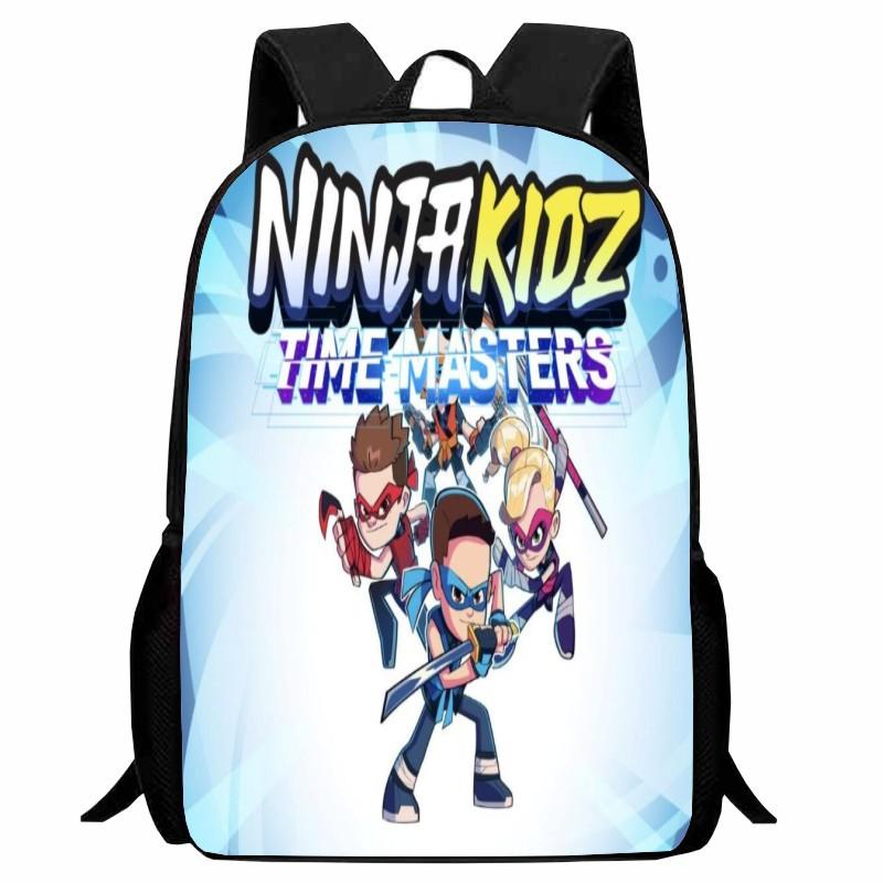 Школьная сумка с принтом Ninja Kidz, Мультяшный повседневный рюкзак для начальной школы, 1 класс