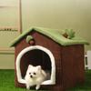 Dog House Pet Nest Fully Enclosed Removable and Washable Comfortable Large Space Pine Tree House Cat Nest Cat Mat Pet Supplies