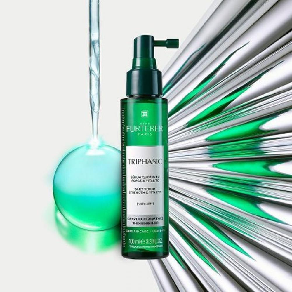 Rene Furterer Triphasic Anti Aging Serum 100ml Duo  +forticia Shampoo 250ml Gift