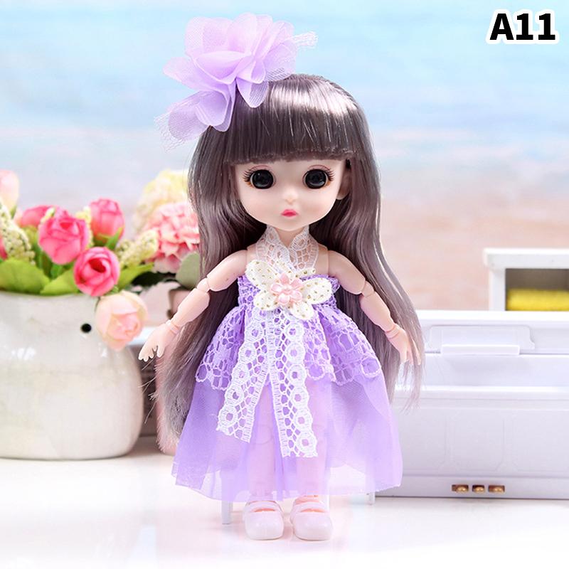 17 см кукла с одеждой обувью DIY подвижные суставы принцесса фигурка подарочные игрушки