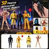 3D-печатная шарнирная экшн-фигурка с множеством суставов для коллекционеров и энтузиастов. Подходит для демонстрации и кастомизации.