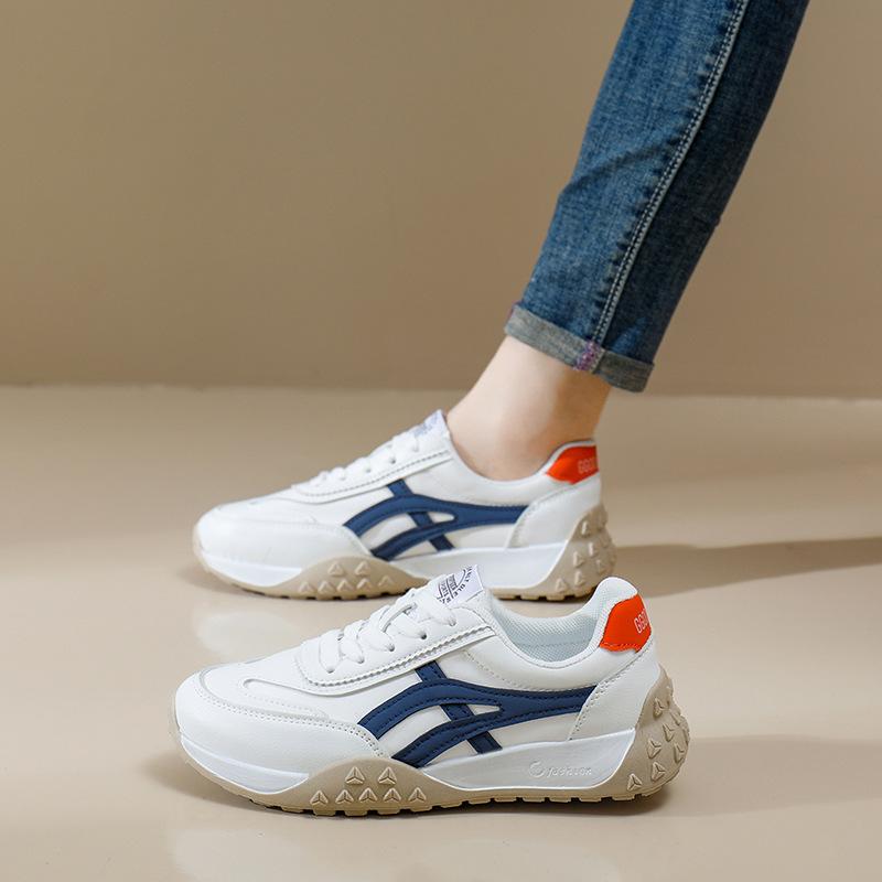 Женские кроссовки на платформе, осенние, новый дизайн, спортивная обувь с толстой подошвой, женская удобная повседневная обувь, легкая повседневная обувь на плоском каблуке