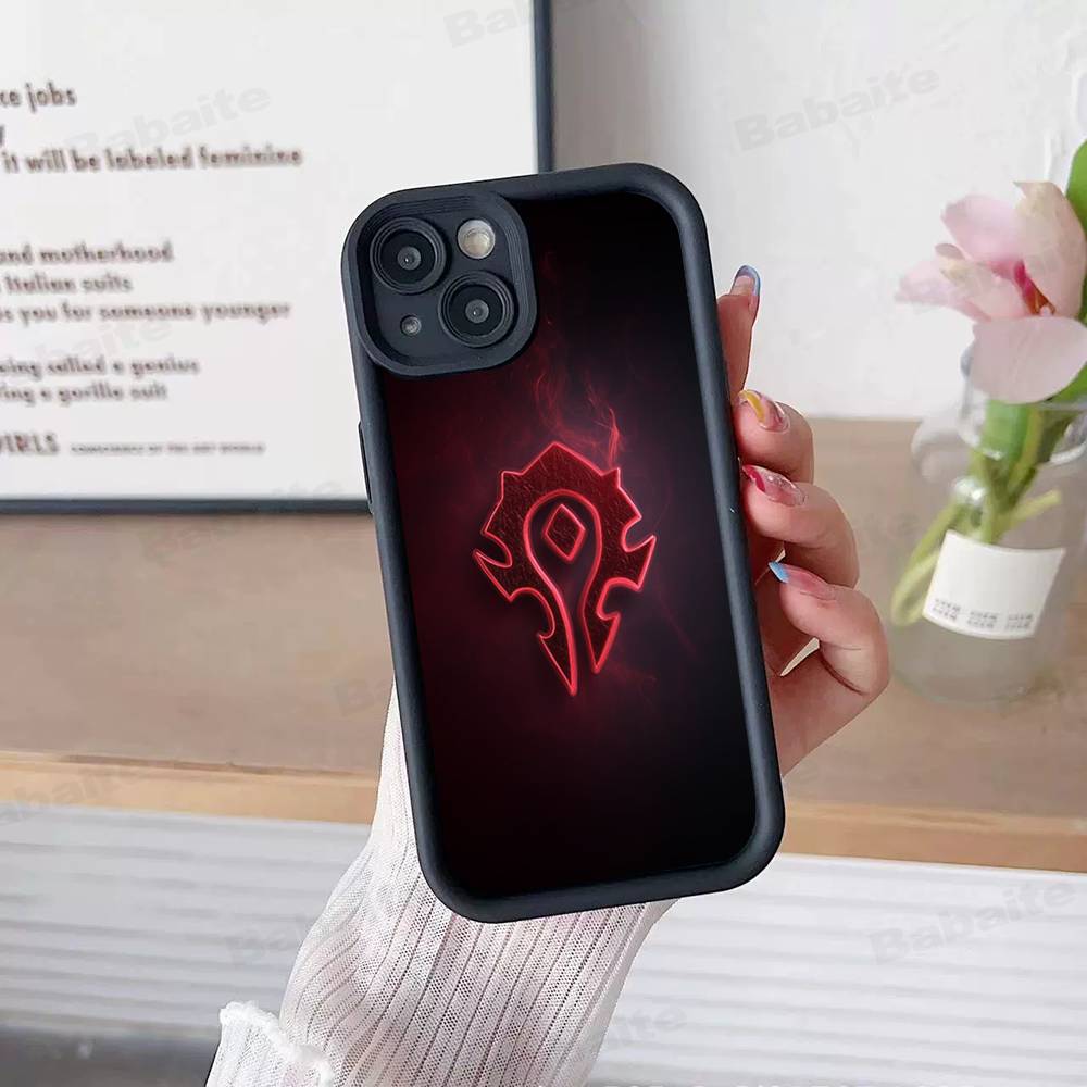 Игровой Мир Warcraft Силиконовый Мягкий Чехол для Телефона Для IPhone 17 16 15 14 Plus 13 12 Mini 11 Черный Чехол