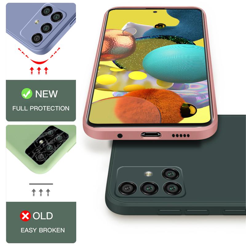 Чехол Для Samsung Galaxy S25 Edge S26 S21 FE S22 S23 Ultra S24 Plus A55 A54 A37 A57 A16 A17 A56 5G Funda Жидкий Силикон