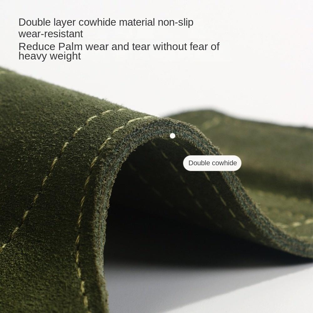 1 пара защитных накладок из воловьей кожи для ладоней, нескользящий подъемный ремень, защита запястья, аксессуары для фитнеса