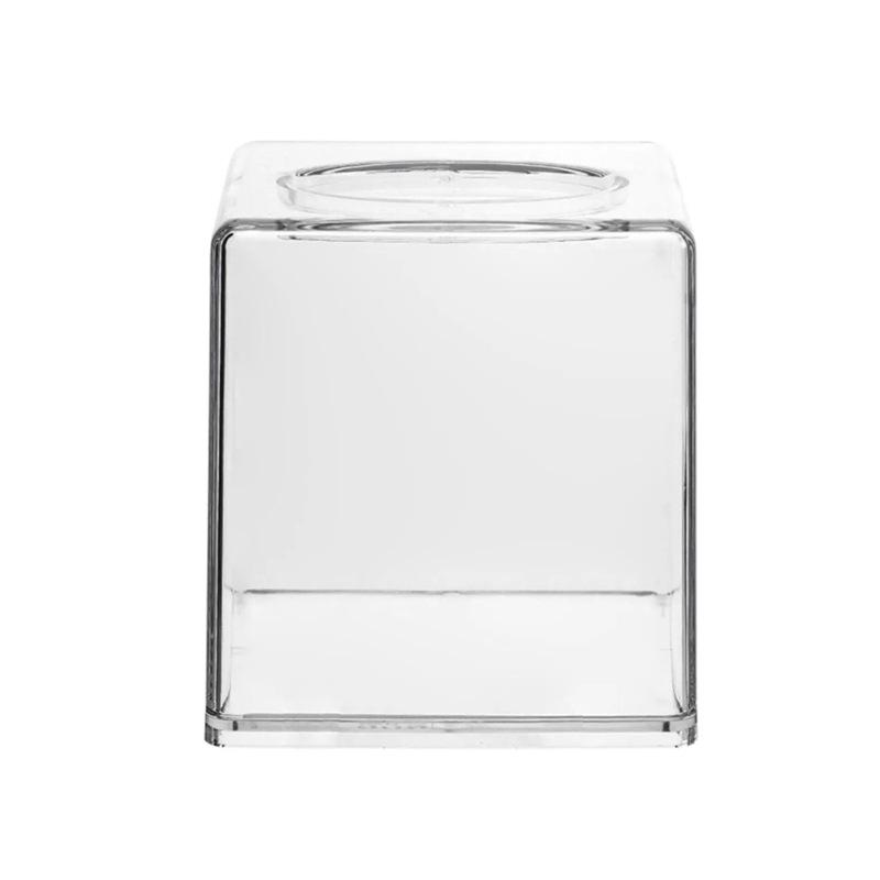 Acrylic Tissue & Towel Storage Box - Creative, Transparent Pull-out Design for Living Room
