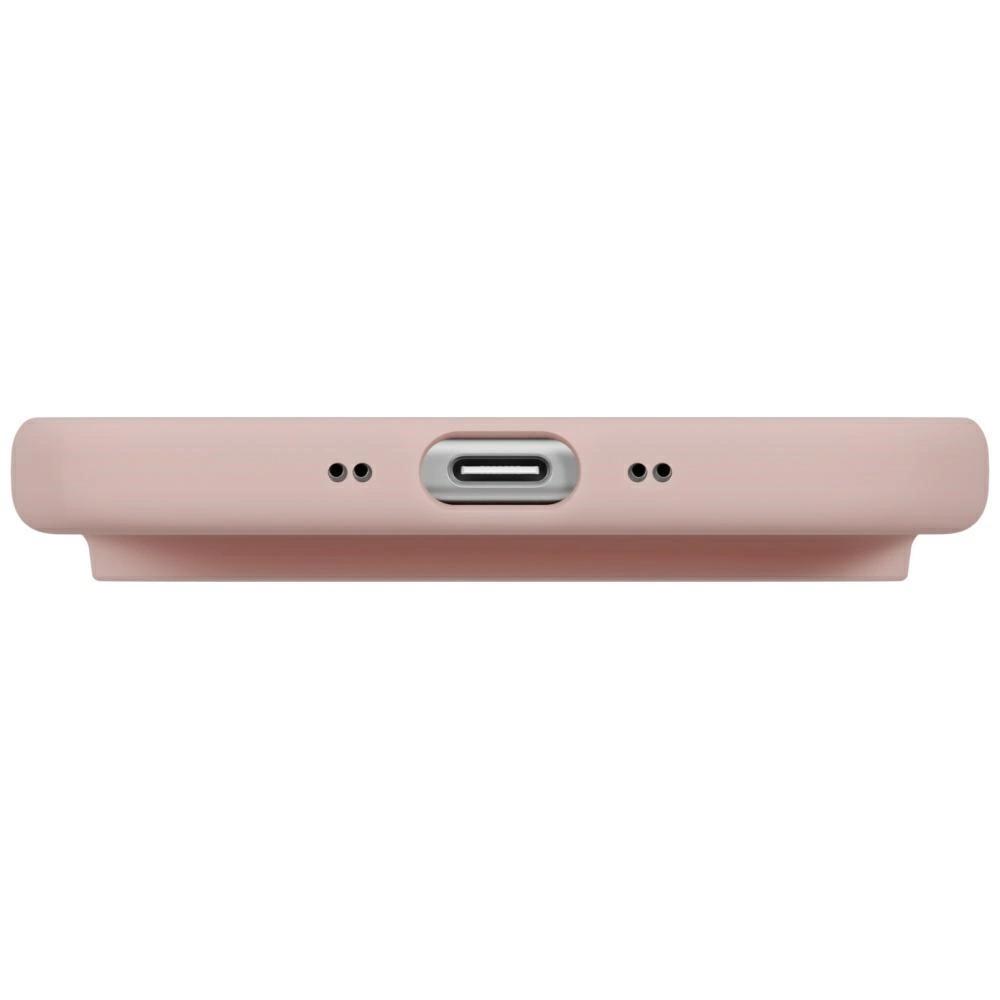 Etui UNIQ Lino na iPhone Air Magclick Charging - różowe