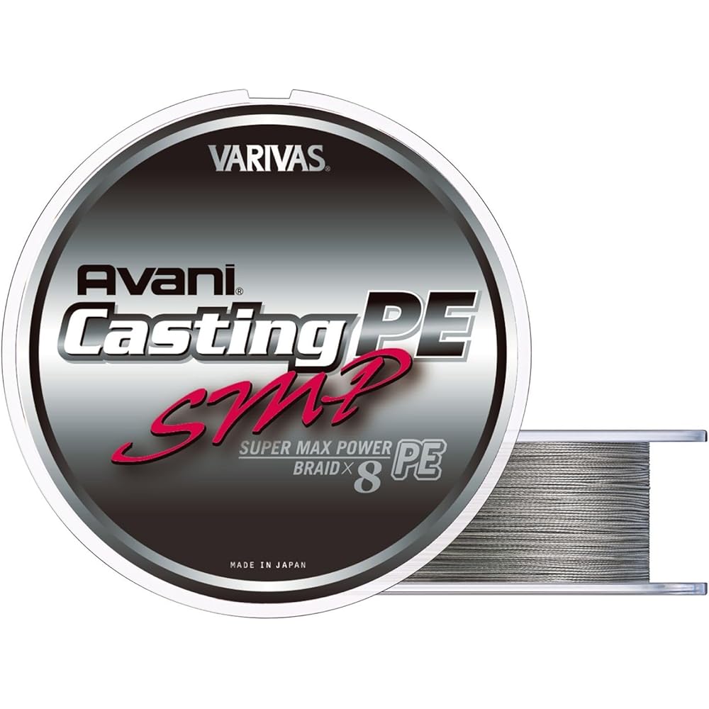 Шнур VARIVAS Avani Casting PE Super Max Power, 300м, #4, МАКС 70lb, 8 нитей, Stealth Gray