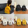 Unisex Kids Backpack With Fun Solid Color Design And Stitching Details For School