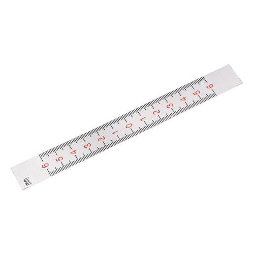 uxcell Center Measuring Ruler, Workbench Ruler, 60mm-0-60mm Measuring Range, Adhesive Tape, Aluminum, with Hole (From Center)